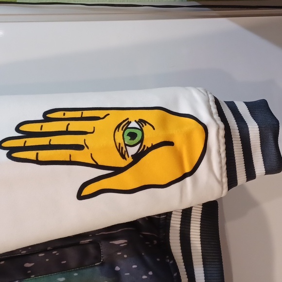 Crazy UFO Inspired NWT Men's Medium Varsity/Bomber Jacket - Picture 5 of 11